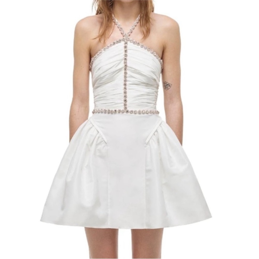 Self Portrait Crystal Halter Dress - Never Worn with Tags